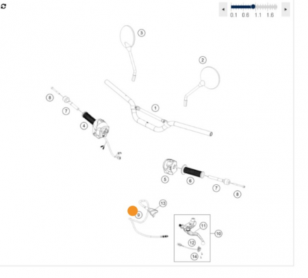 Husqvarna clutch cable Трос сцепления Husqvarna 250/401 Svartpilen 18 -> ( 28002090000 )