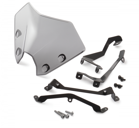 KTM Windshield Ветровое стекло в комплекте с крепежом KTM 125/390 Duke /19-21  ( 93008908044 )