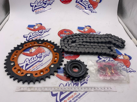 KTM DRIVETRAIN KIT 690DUKE 16T/40T комплект цепь звезды 690 Duke R 13-19 ( SPA216G40KM118B / 00050002026 )