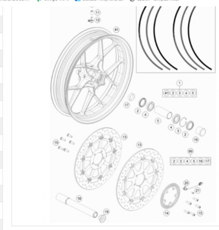 KTM BRAKE DISK D=320/5 Диск тормозной передний KTM 1290 SuperDuke /14-21 ( 6130906000033 )