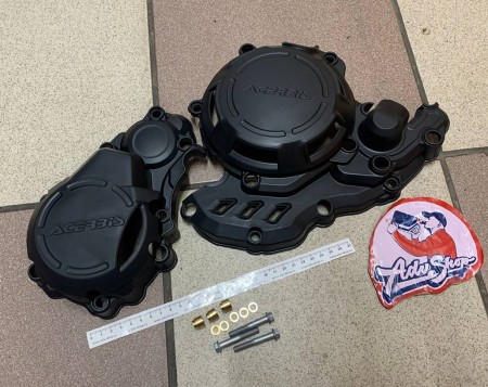 Acerbis X-Power Kit KTM BLACK Комплект защиты крышек сцепления и зажигания / черный KTM 250/350 SXF 16-22 // HQV 250/350 16-22 // 0023573.090