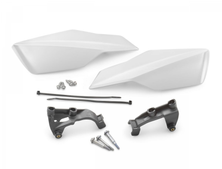 KTM Handguard kit white Защита рук в сборе (белый ) SX/SXF 23-> / EXC/EXCF 125-500 14-25 ( A49002979000AB  )
