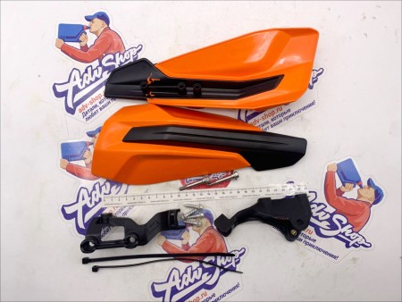 KTM Handguard kit защита рук оранж SX65/14-> SX85/13-> FreeRide 250/350/14-> ( 72102979000EB = 79602182044EB+72102084044 )