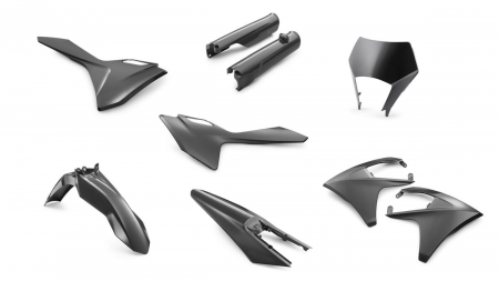 GasGas Plastic parts kit Комплект пластика ( черный ) 250-500 EC/ECF  24-> ( 00010000397K )