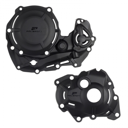 Polisport Комплект защита крышки сцепления + зажигания + помпы (черный)  KTM EXCF250-350 '2024-> HQV FE250-350 '2024-> // 91376
