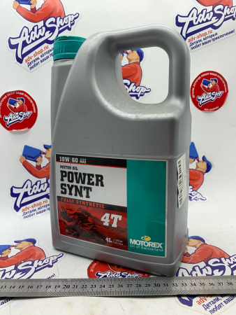MOTOREX POWER SYNT 4T SAE 10W60 JASO MA2 Масло моторное 4L // 306210