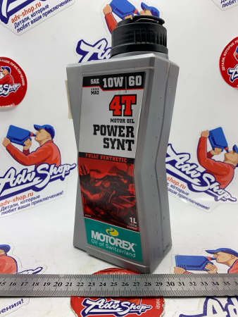 MOTOREX POWER SYNT 4T SAE 10W60 JASO MA2 Масло моторное 1L // 301888