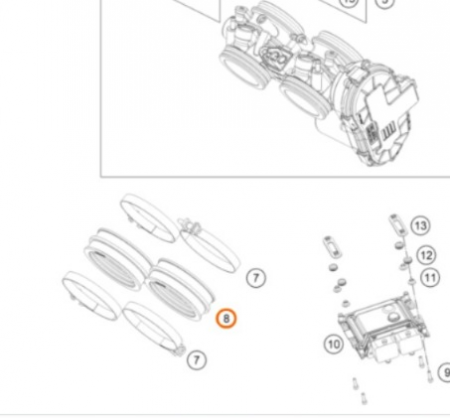 KTM Intake Sleeve Впускной патрубок KTM 790/890  ( 63536044000 )