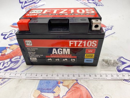FQ FTZ10S AGM 8.6 Ah 190A АКБ аккумулятор  ( YTZ10S ) ( 690 ENDURO-SMC 10-24 / 690 DUKE 08-11 )