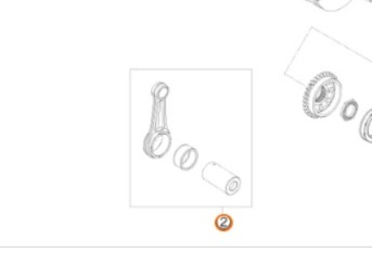 KTM CONNECTING ROD REPAIR SET шатунная сборка 450 SXF 07-12 ( 77330015244 / 77330015144 )