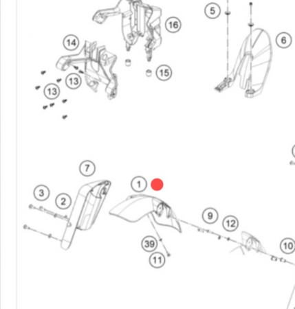 Husqvarna SVT125MY22FR FENDR BLK BLUE MOONSHINE+DE крыло перед 401  SVARTPILEN 21-> ( 28108010000CCA )