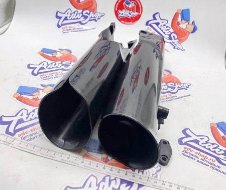 ADVS Fork Protector Black защита вилки увеличенная (черный)  KTM  EXC EXCF TPI 17- 23 / SX SXF 15-22