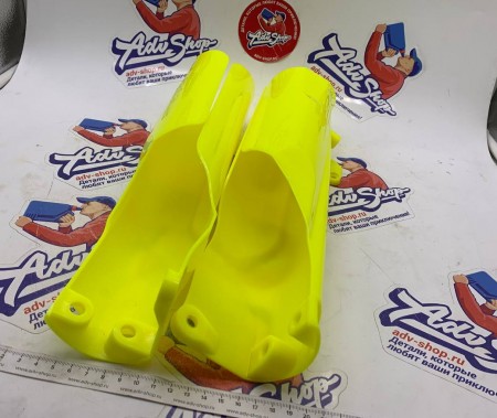 ADVS Fork Protector Yellow защита вилки увеличенная (желтый) KTM EXC EXCF TPI 17- 23 / SX SXF 15-22