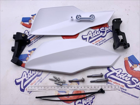 KTM Handguard kit white Защита рук в сборе (белый ) SX/SXF 23-> / EXC/EXCF 125-500 14-25 ( A49002979000AB  )