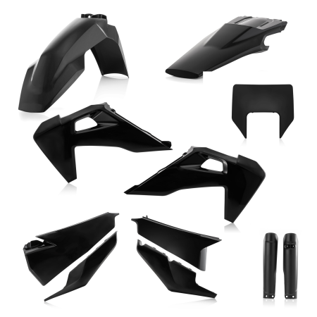 Acerbis FULL KIT HUSQVARNA TE FE BLACK полный комплект пластика ( черный ) TE/FE 20-23 // 0024051.090
