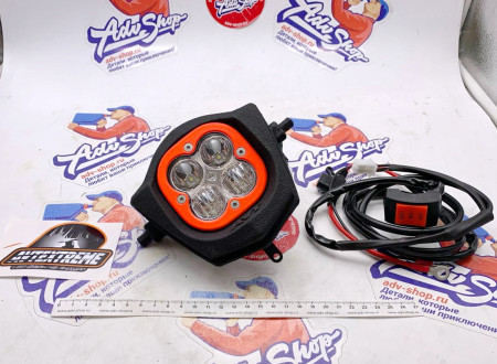 AVT extreme 2.0 LED фара  Rieju 20-23 рамка красная + комплект подключения