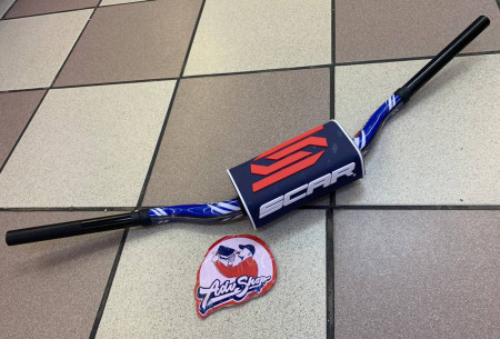 Scar Руль O2 28mm (1 1/8") McGrath-Short Style KTM синий руль - темно синяя подушка // S9162BL-DKBL