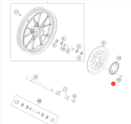 KTM Болт М8х30 (90109062000)