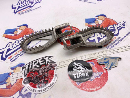 Ti-Rex Подножки нержавейка НАЗАД 5мм, ВНИЗ 5мм на KTM 24гг EXC TBI // TRX-01-SS-0505-002
