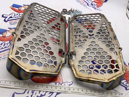 Ti-Rex Защита радиаторов титан на KTM 17-23гг EXC TPI, KTM 24гг EXC TBI // TRX-02-Ti-0002-001.2