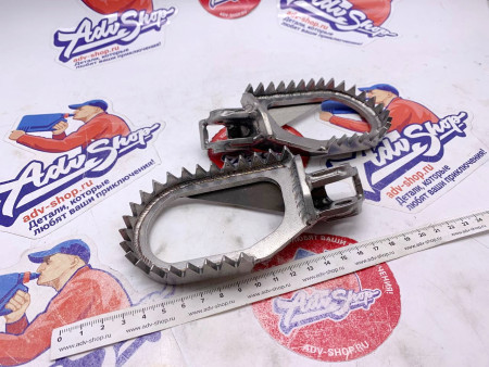 Ti-Rex Подножки нержавейка без смещения, занижения (стандарт) на KTM Adventure // TRX-01-SS-0000-012