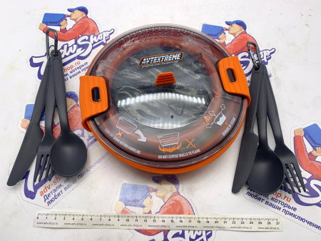 AVTEXTREME Набор складной силиконовой туристической посуды ( 7 предметов ) // AVTNPB7