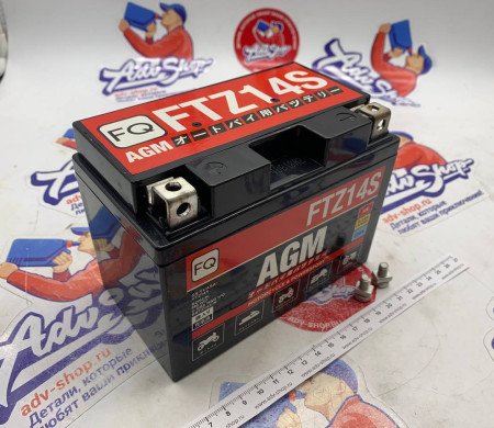 FQ FTZ14S АКБ аккумулятор AGM 11,2 Ah 230A YTZ14S (YTZ12S) КТМ 950 990 1190 1290 adv 03-24 / HONDA XL700 07-12 CRF1000 16-17 / BMW R1200 13-16 ( 38435 )