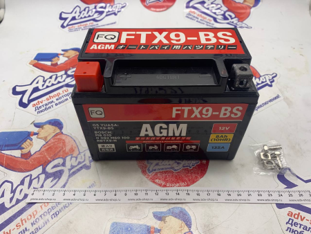 FQ FTX9-BS AGM 8 Ah 135A АКБ аккумулятор ( серии YTX9-BS ) 125 250 390 690 Duke / XR650L / XTZ660