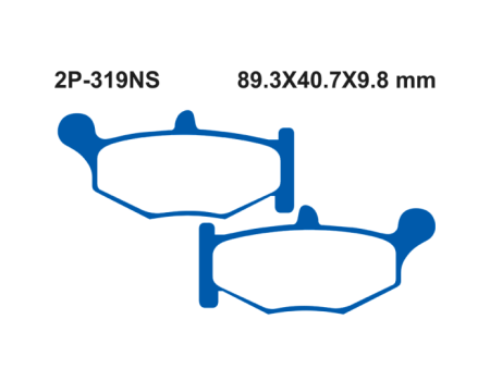 NISSIN 2P 319NS Тормозные колодки зад DL1000 / GSX-GSXR  // M-41237