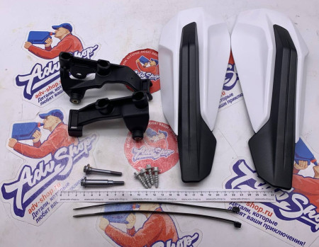 KTM handguard kit white Защита рук белая с крепежом (brembo) SX/SXF/EXC/EXCF 17-24 ( 7960297900028 )