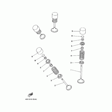 Клапан впускной Yamaha (4GY121110000)