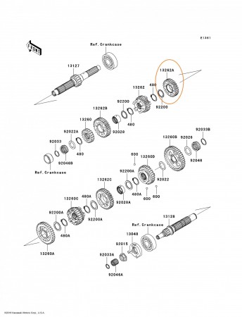 Шестерня КПП 27Т (132620054)
