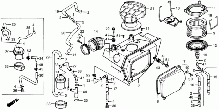 HONDA воздушный патрубок NX650 17222MY2700