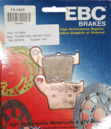 EBC колодки тормозные задние FA 346 R  (CRF) Re