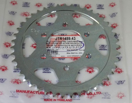 JTR 1489 43 звезда ведомая стальная  43 зуба  Kawasaki  KLZ1000 VERSYS