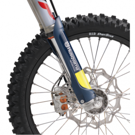 HUSQVARNA FORK PROTECTION SET TE/FE 16 Защита перьев белая с наклейками ( 2500109410028A )