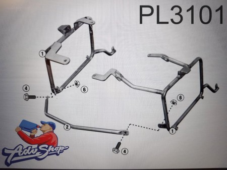 GIVI крепления боковых кофров (monokey) DL650  11-16  PL3101